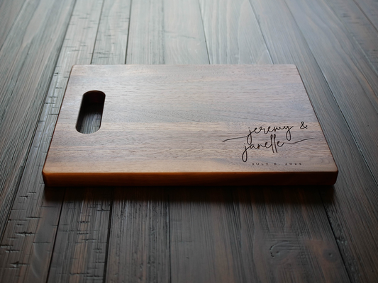 Unveiling Eternal Bonds: Engraved Cutting Boards - A Timeless Wedding Gift